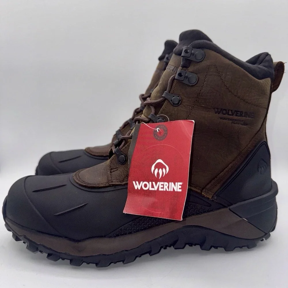 Wolverine Frost Waterproof Boots Men's Size 10 Brown Leather